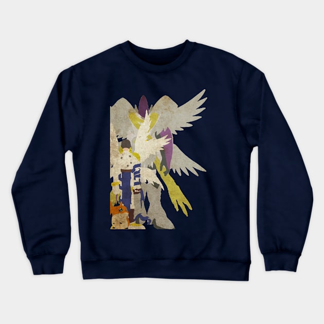 patamon digivolution Crewneck Sweatshirt by The darkcartoon